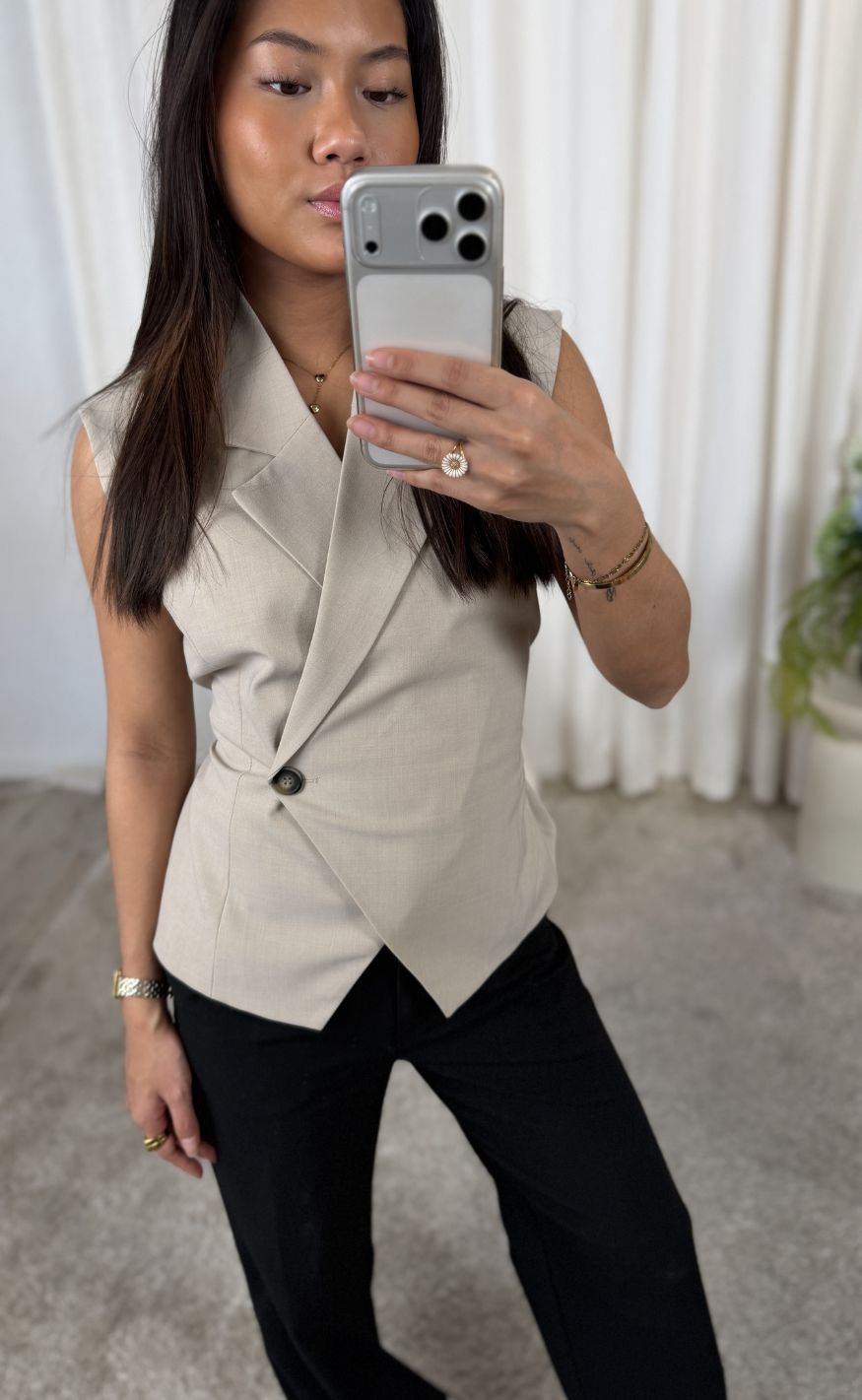 MbyM Top - Evelora-M - Light Sand