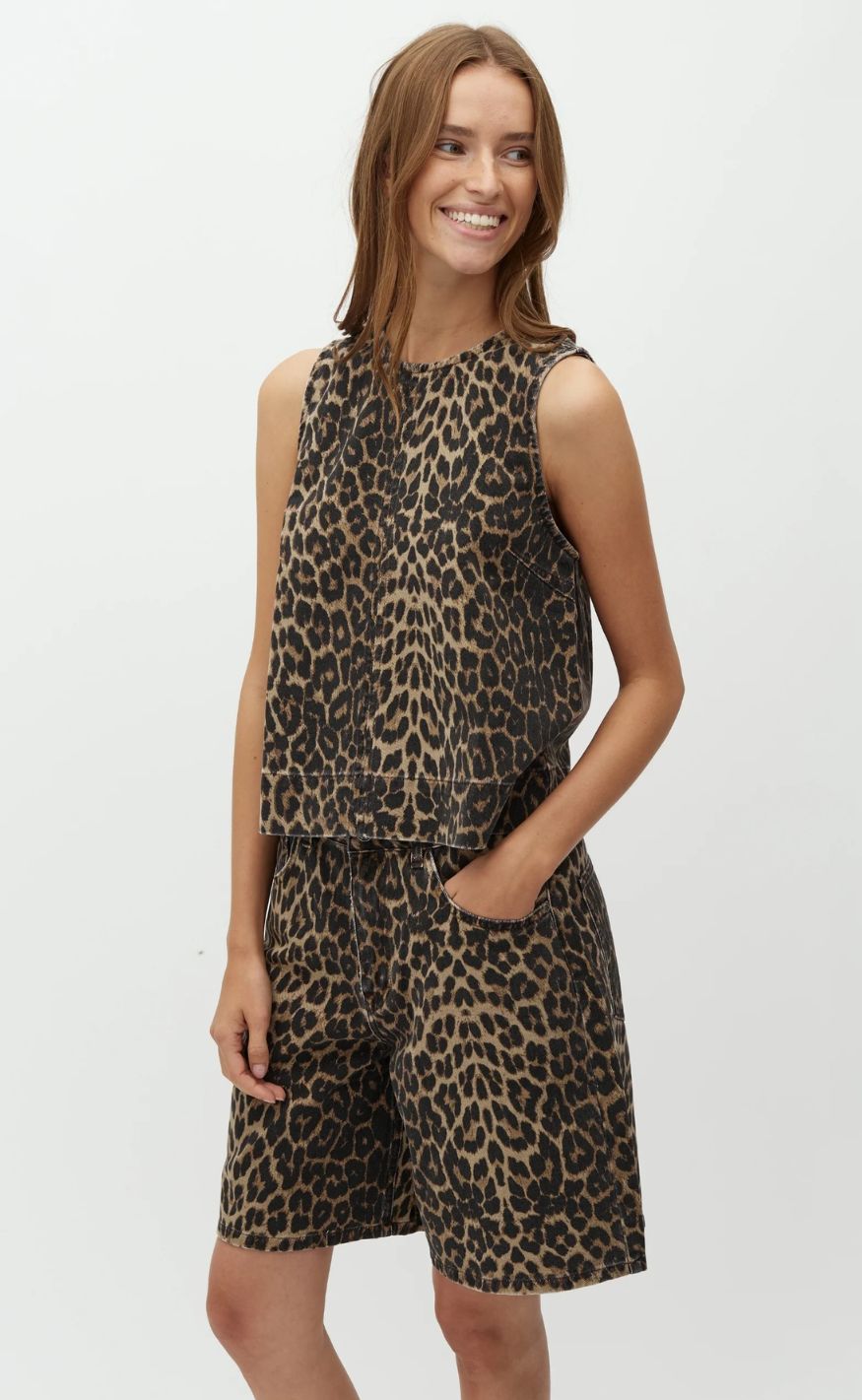 MbyM Top - Rihne-M - Leopard Mist
