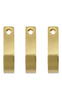 Meraki Knage - Thapsus 3-pack - Børstet Messing Finish