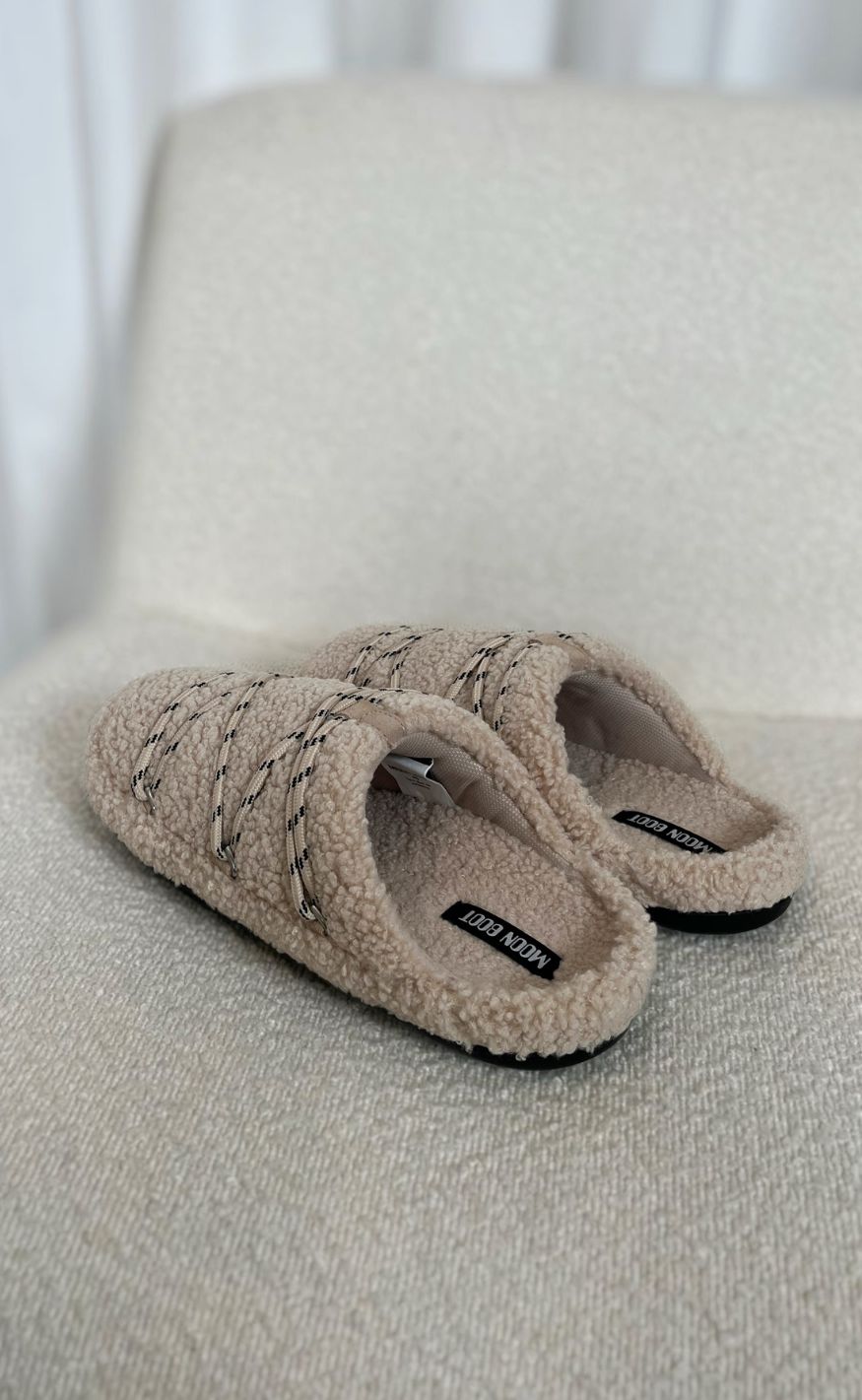 Moon Boots Slippers - Teddy - Sand