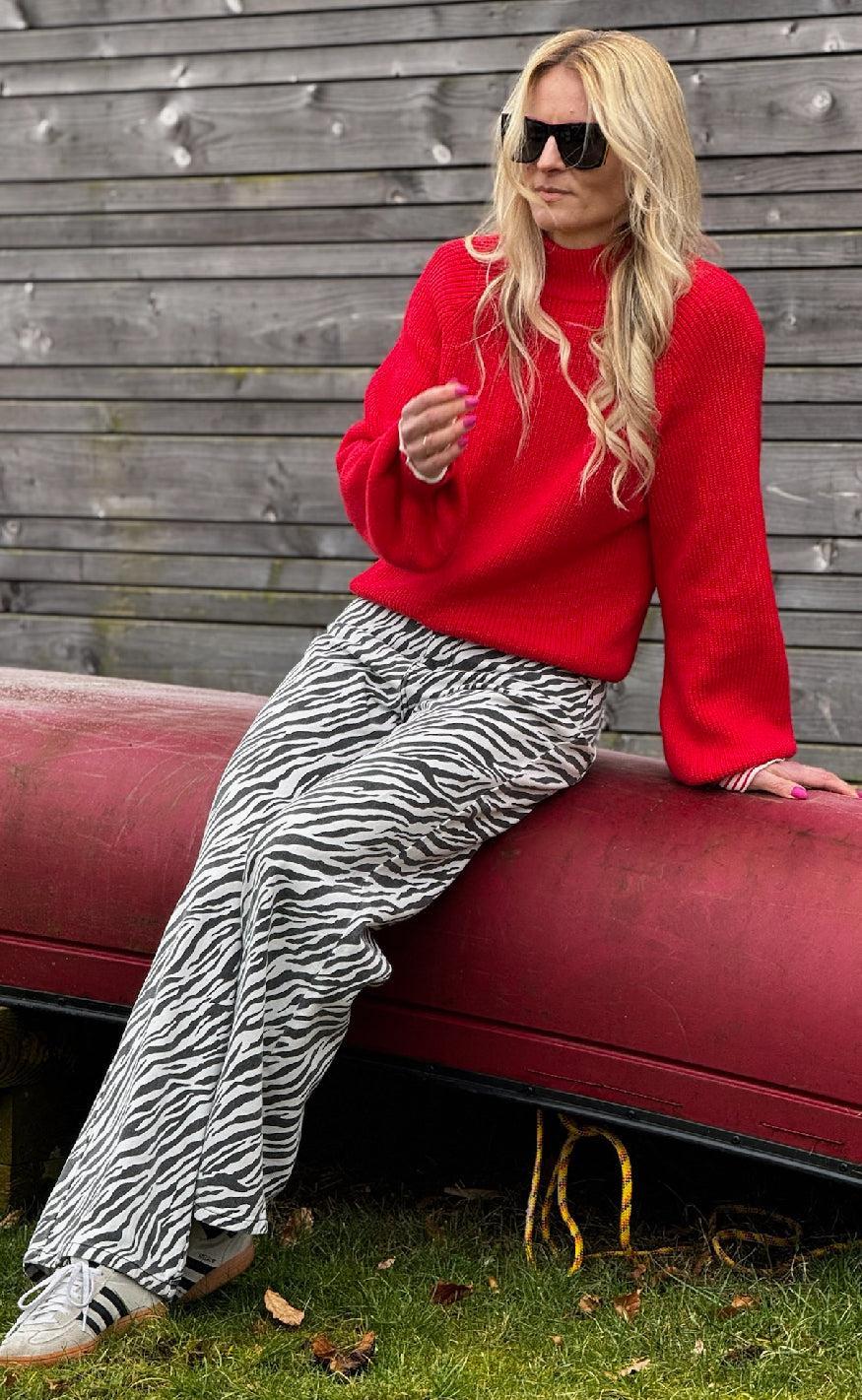 Moves Jeans - Adanna Zebra - Black