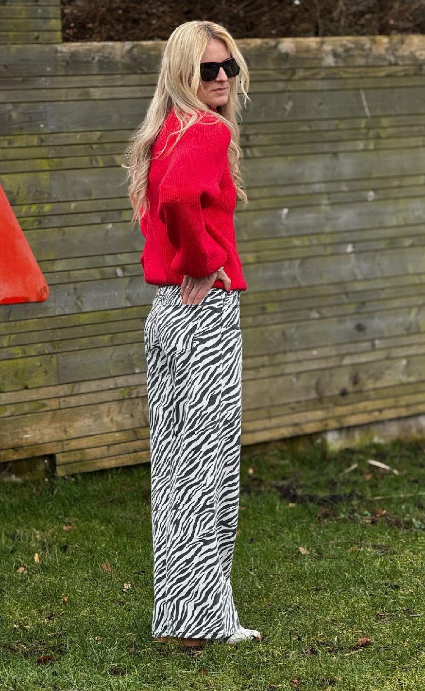 Moves Jeans - Adanna Zebra - Black