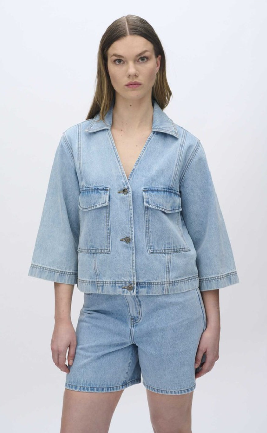 Moves Skjorte - Amarie - Light Blue