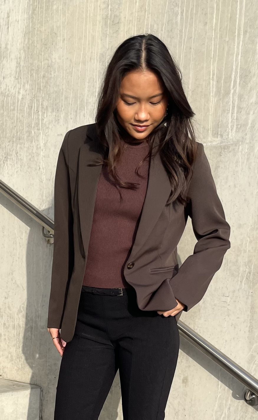 Neo Noir Blazer - Francine - Dark Brown