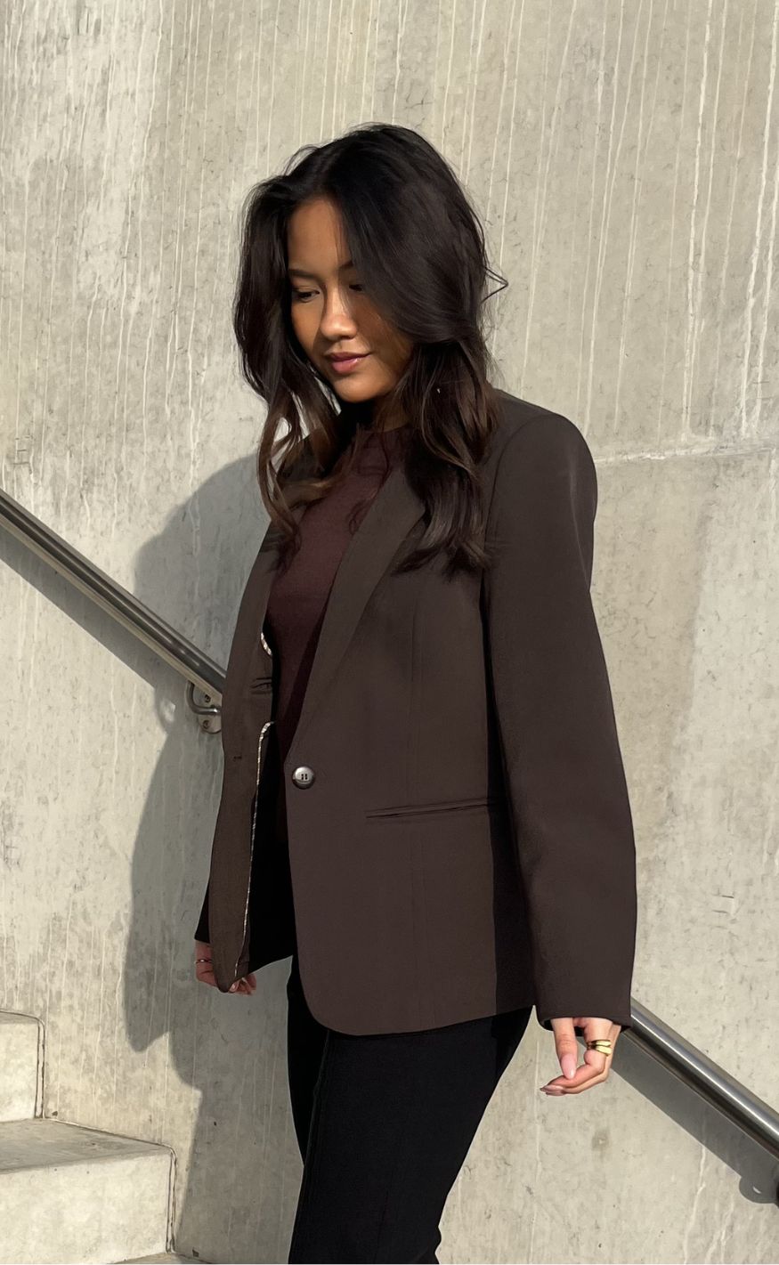 Neo Noir Blazer - Francine - Dark Brown