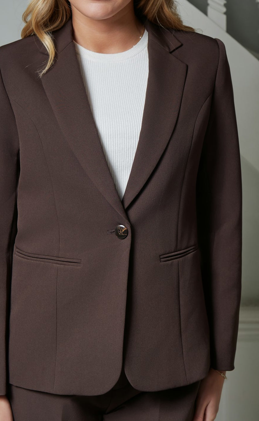 Neo Noir Blazer - Francine - Dark Brown