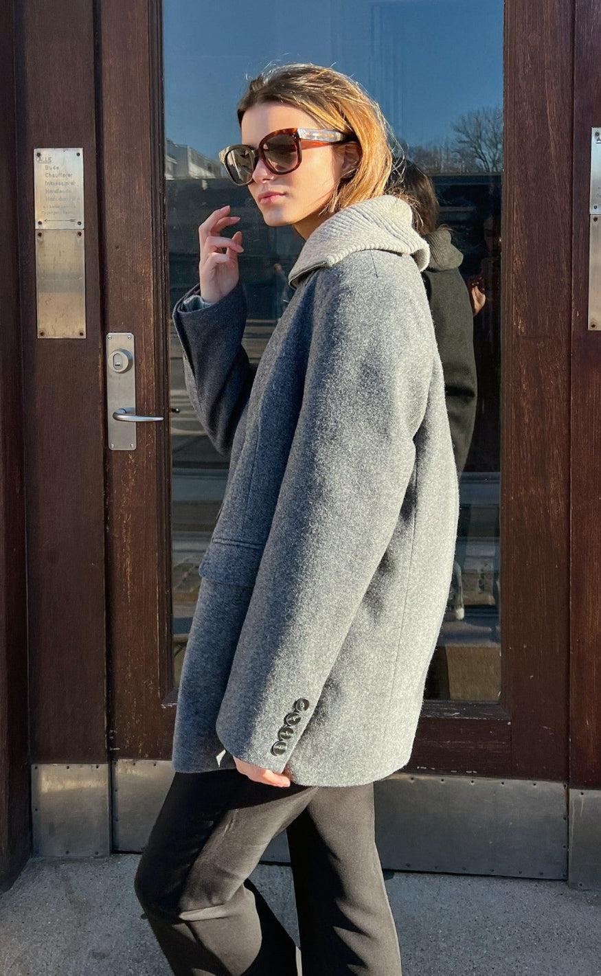 Neo Noir Blazer - Gaby Structure - Grey Melange