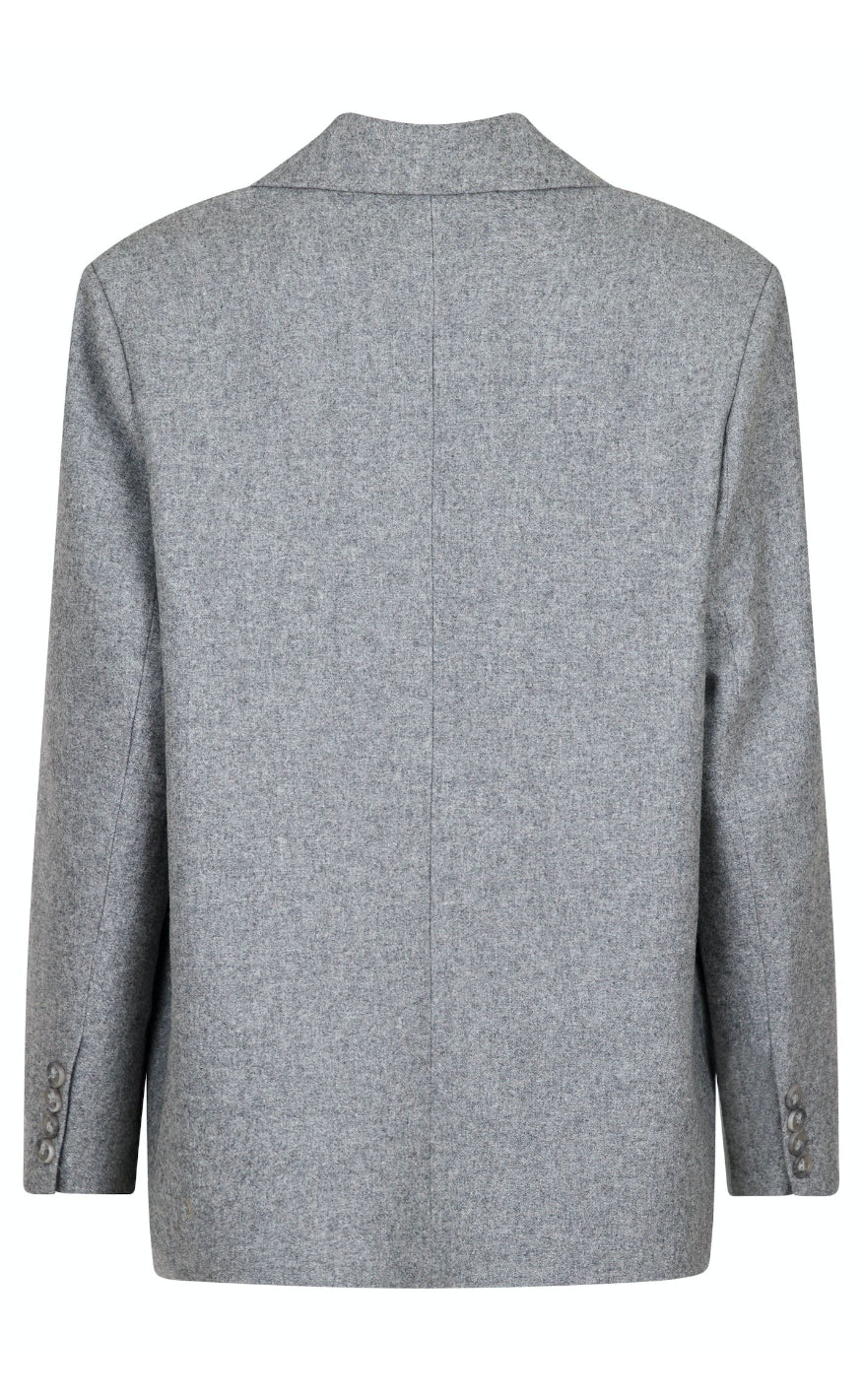 Neo Noir Blazer - Gaby Structure - Grey Melange