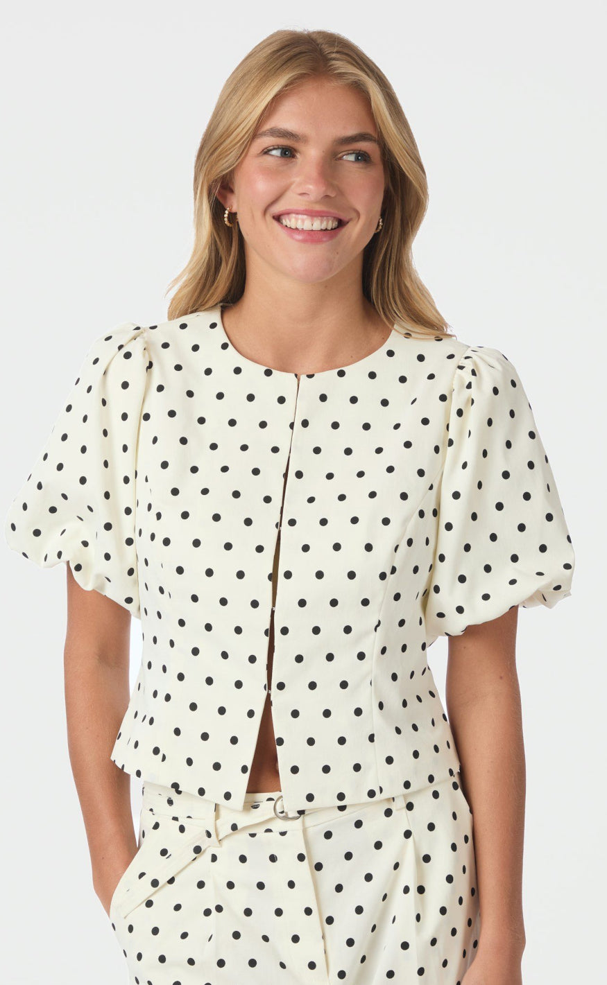 Neo Noir Bluse - Anela - White