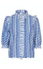 Neo Noir Bluse  - Chacha Graphic - Blue