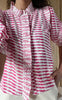 Neo Noir Bluse  - Chacha Graphic - Pink