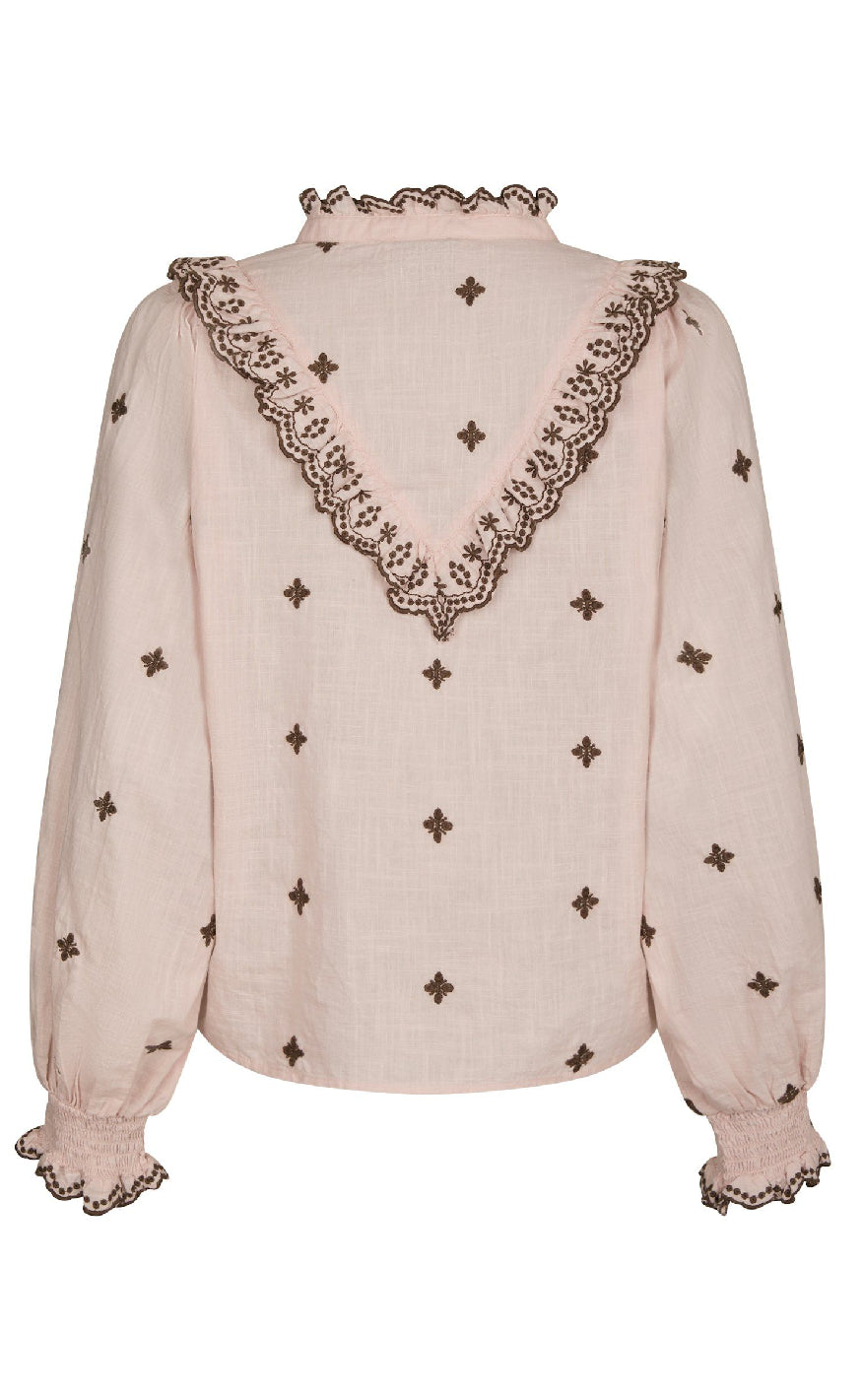 Neo Noir Bluse - Degas - Dusty Rose / Brown