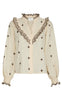 Neo Noir Bluse - Degas - Light Yellow / Brown