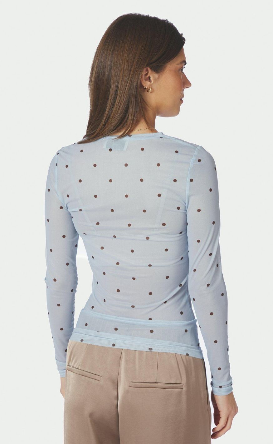 Neo Noir Bluse - Ella Space Dot - Light Blue