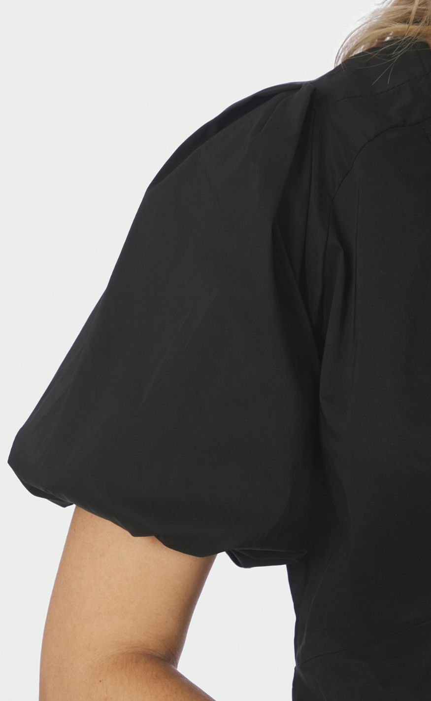 Neo Noir Bluse - Irina Poplin - Black