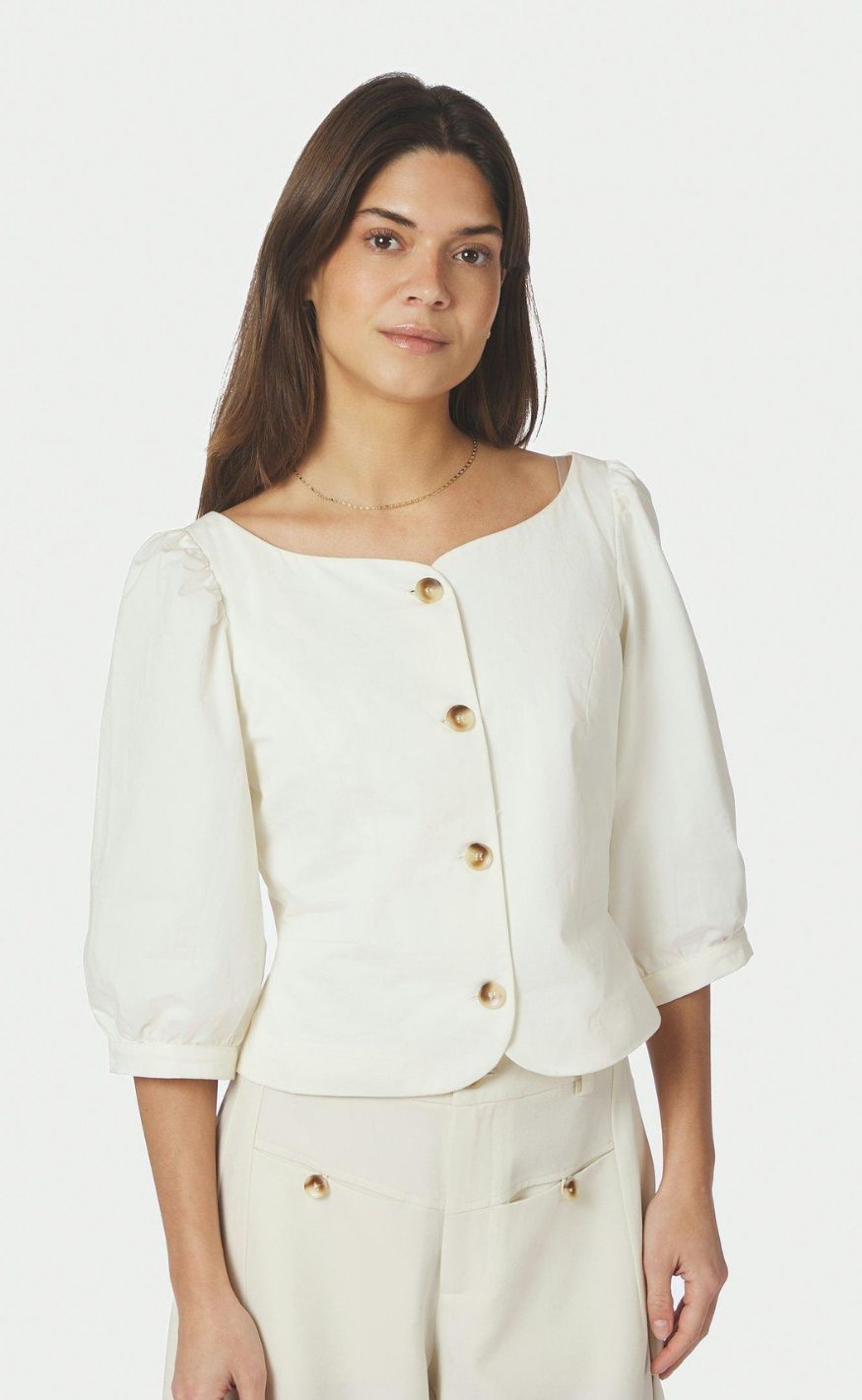 Neo Noir Bluse - Jeannie Twil - Off White