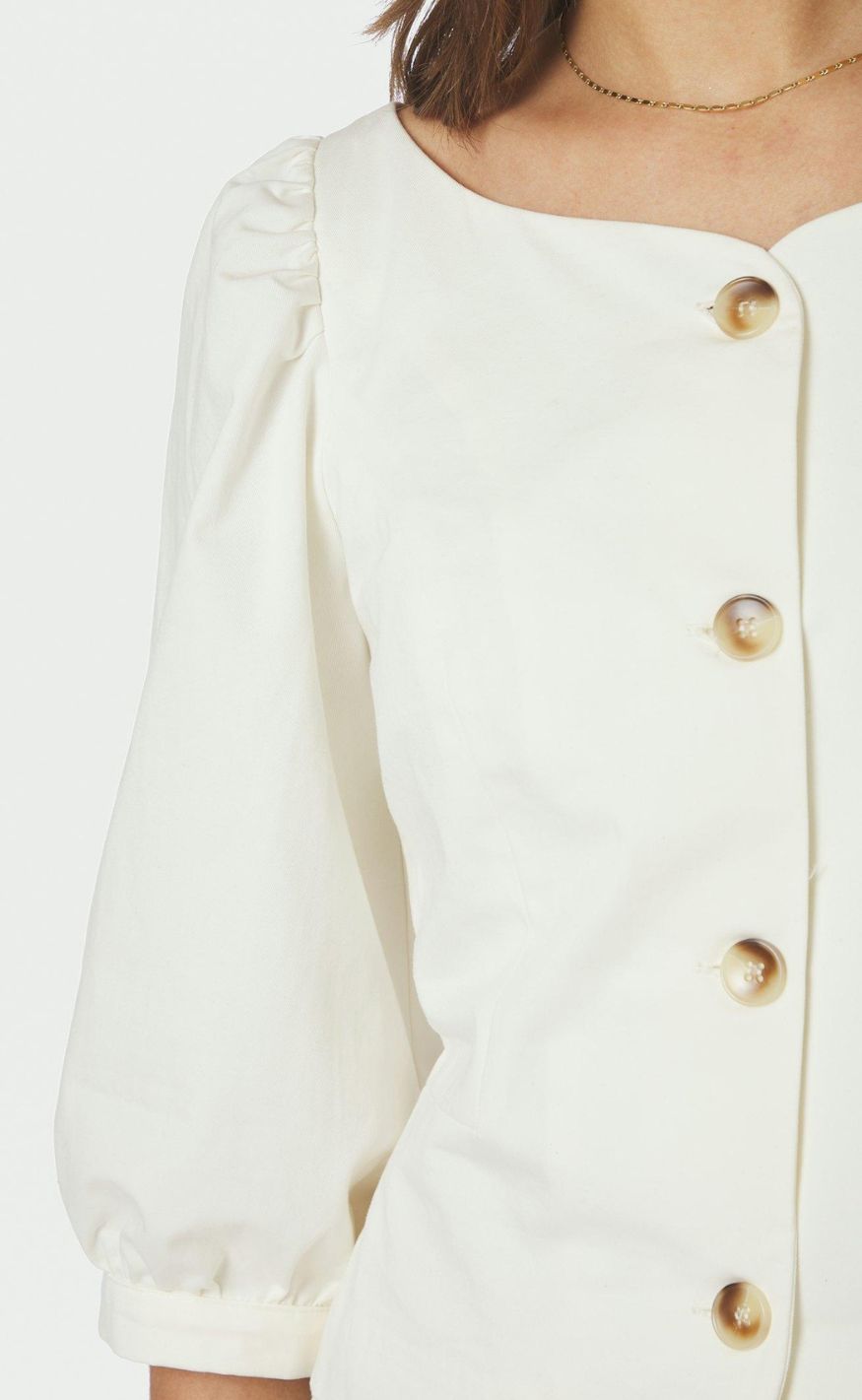 Neo Noir Bluse - Jeannie Twil - Off White