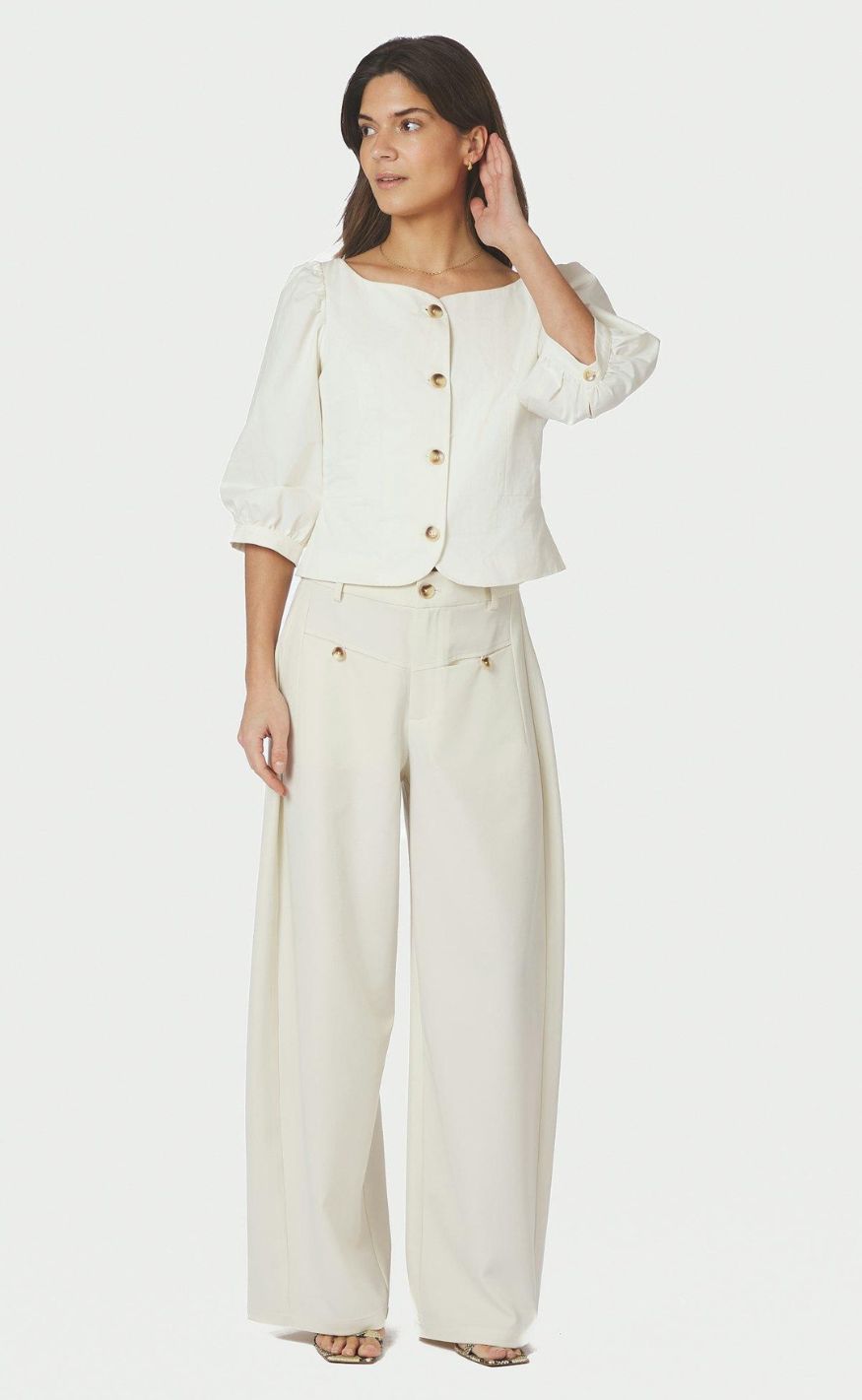 Neo Noir Bluse - Jeannie Twil - Off White