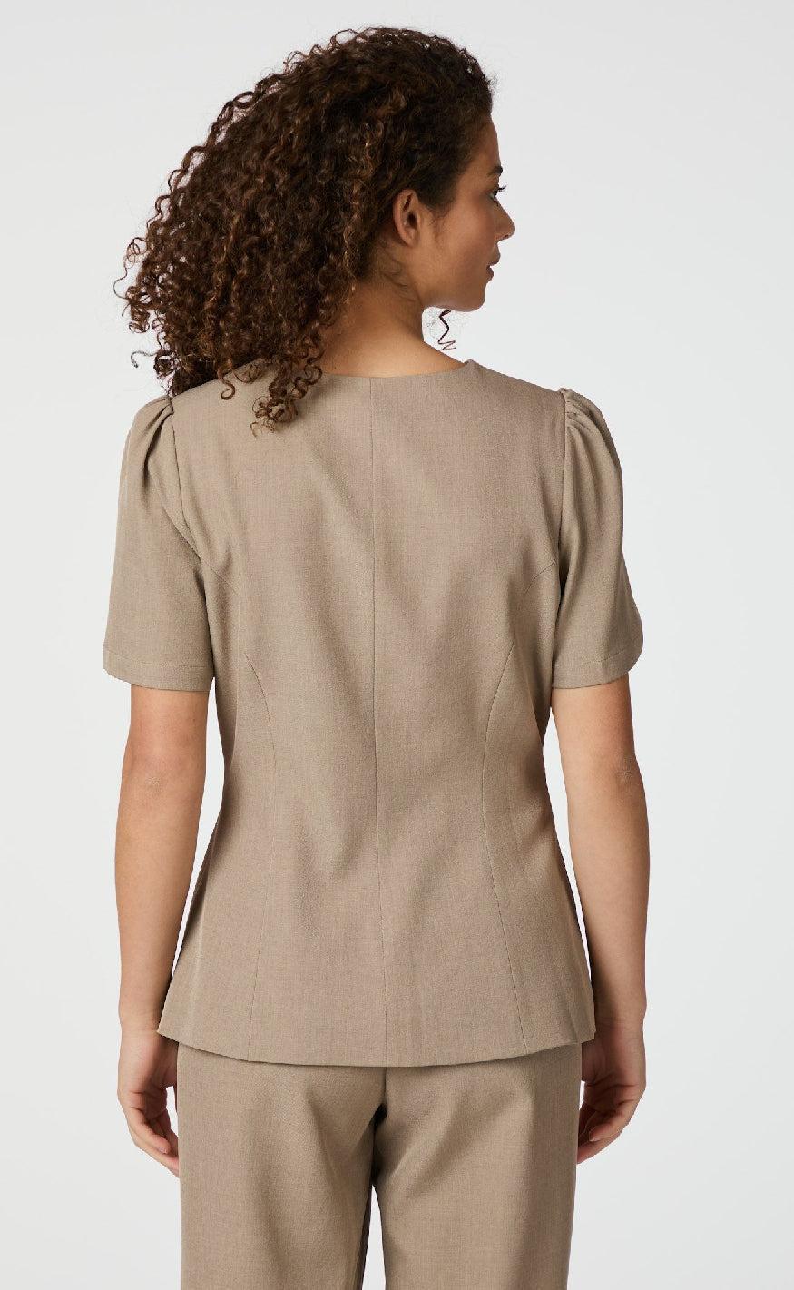 Neo Noir Bluse - Jules - Dark Taupe