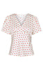 Neo Noir Bluse - Junie Dot - Red