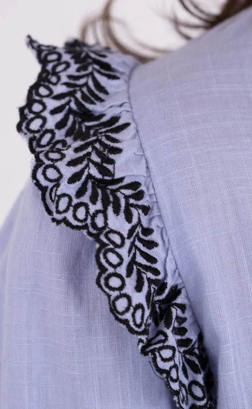 Neo Noir Bluse - Panama - Light Blue