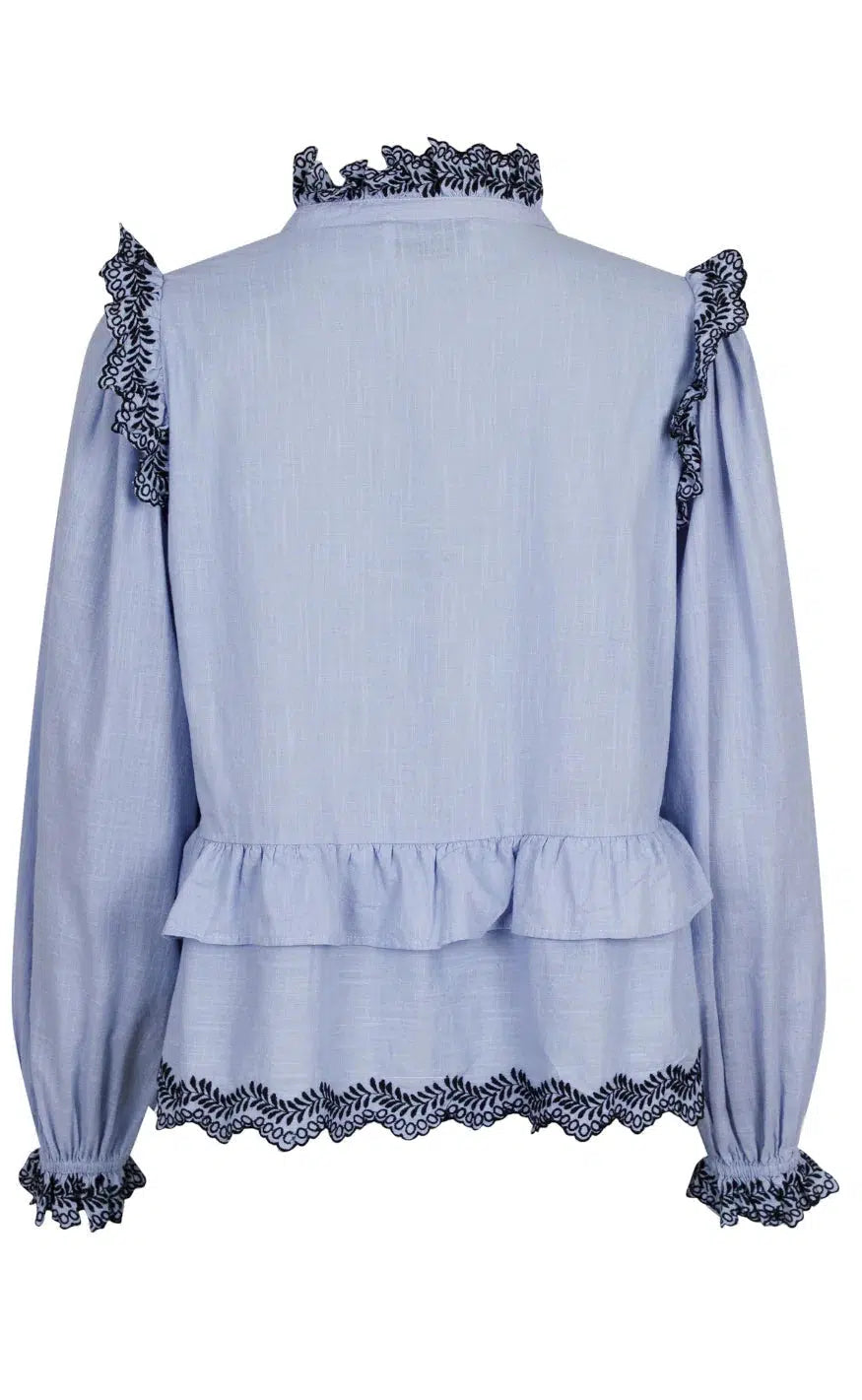 Neo Noir Bluse - Panama - Light Blue
