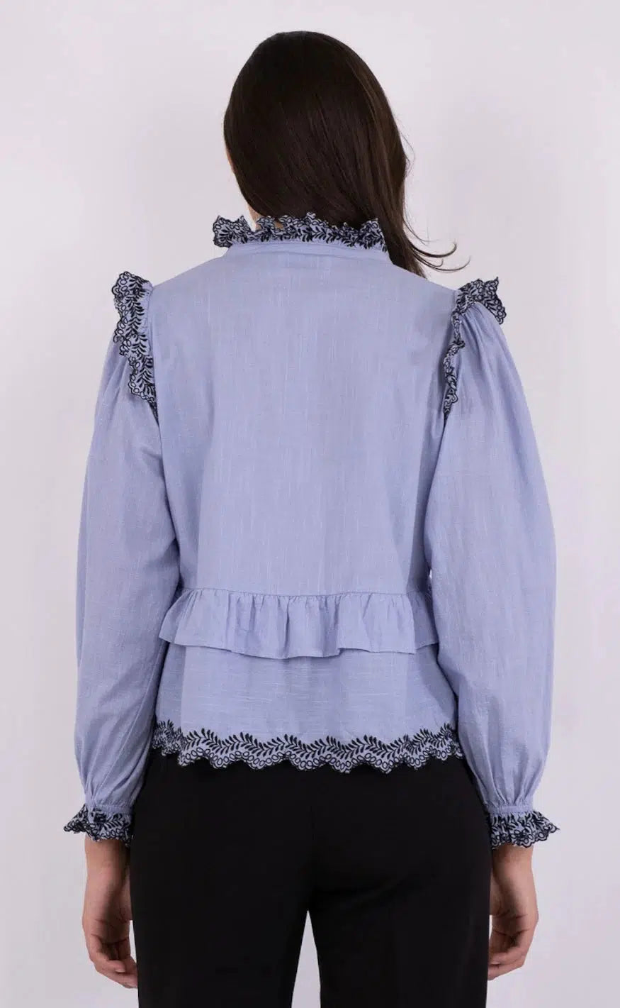 Neo Noir Bluse - Panama - Light Blue