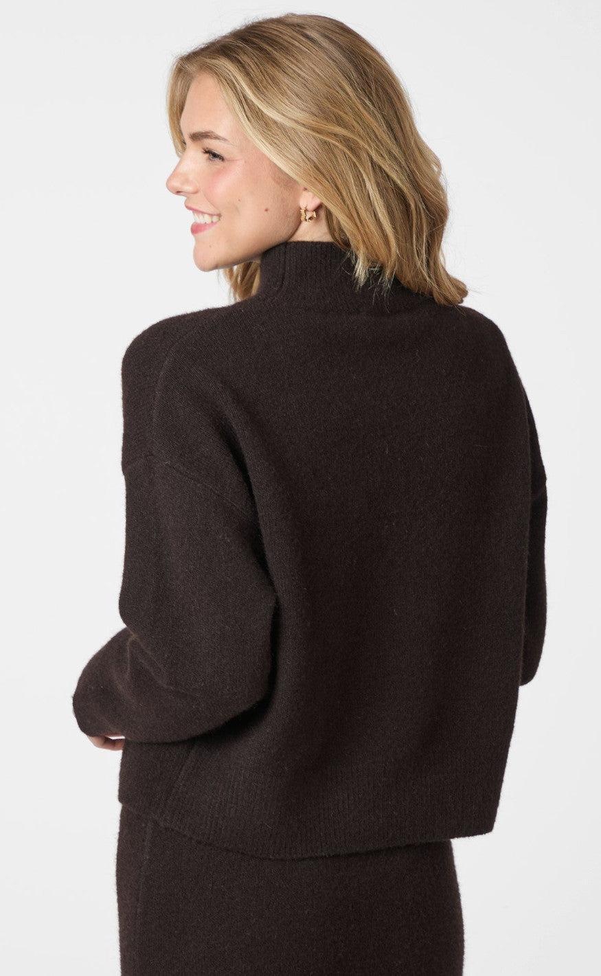 Neo Noir Bluse - Paulina - Dark Brown