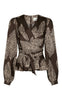 Neo Noir Bluse - Rista - Dark Brown