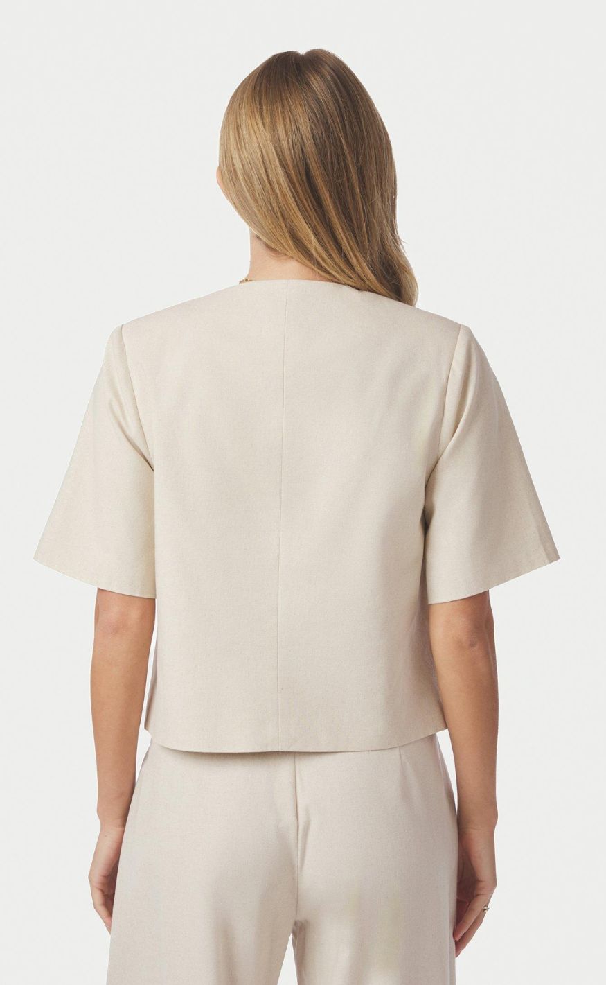 Neo Noir Bluse - Rory Linen - Creme