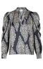 Neo Noir Bluse - Rosslyn Paisley Drop - Navy