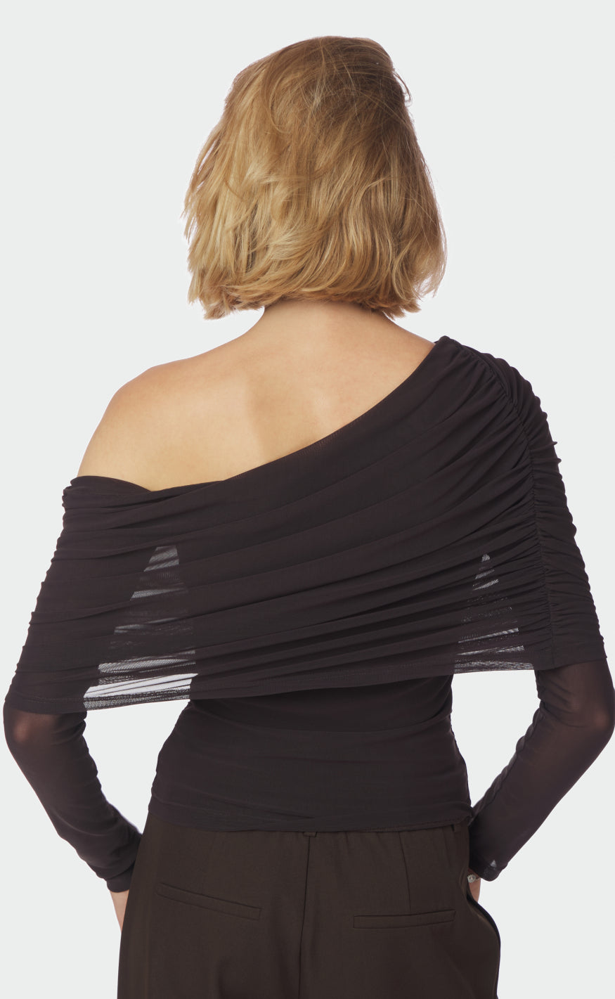 Neo Noir Bluse - Sarina - Brown