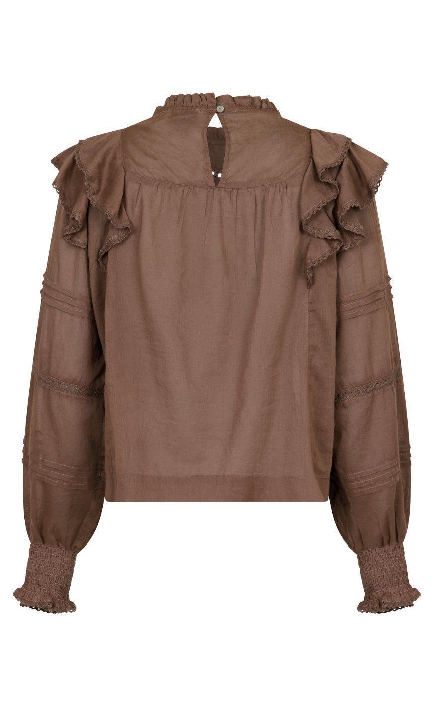 Neo Noir Bluse - Simkie S Voile - Light Brown