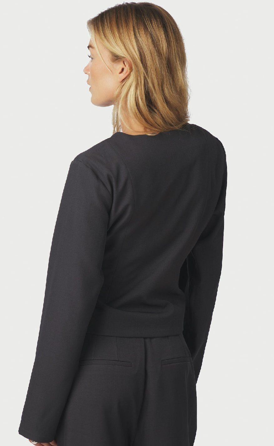Neo Noir Bluse - Simmi - Dark Grey