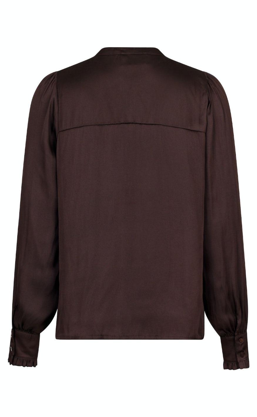Neo Noir Bluse - Zola - Dark Brown