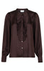 Neo Noir Bluse - Zola - Dark Brown