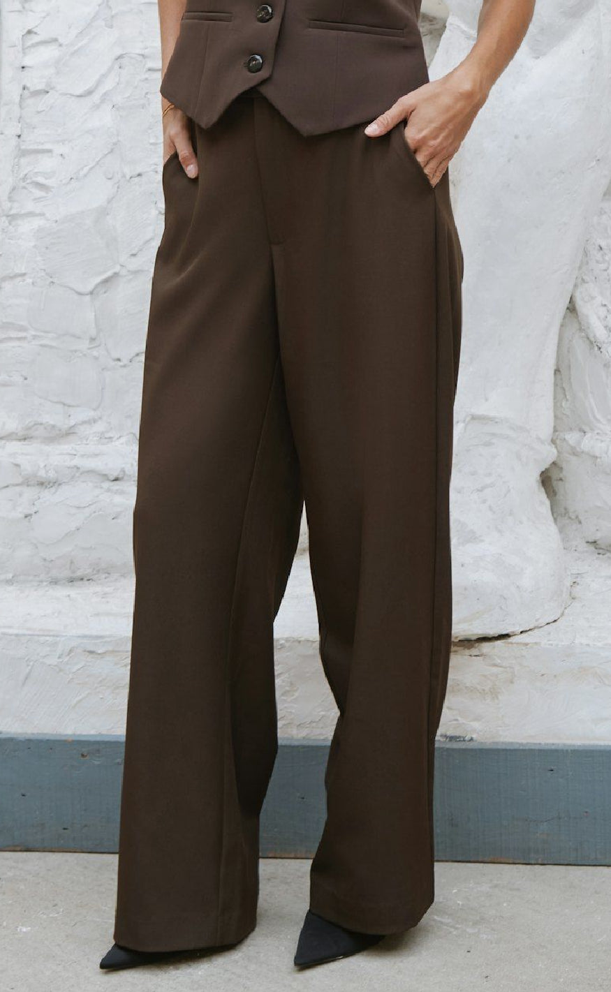 Neo Noir Bukser - Emmett Structure - Dark Brown