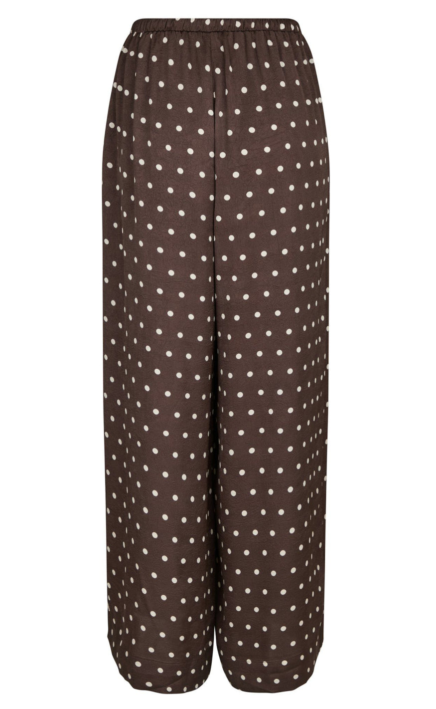 Neo Noir Bukser - Sebba Big Dot - Dark Brown