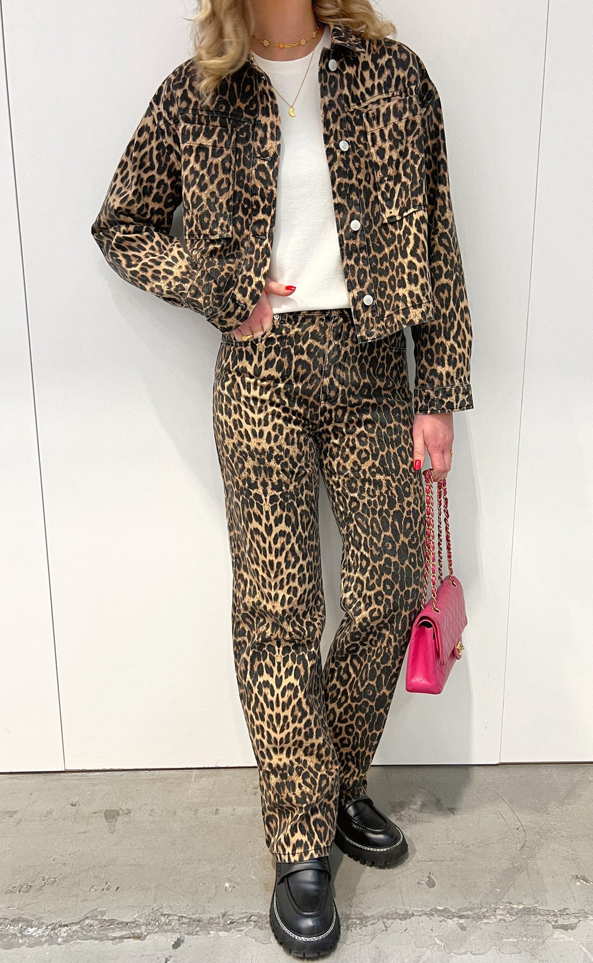 Neo Noir Bukser - Simona - Leopard