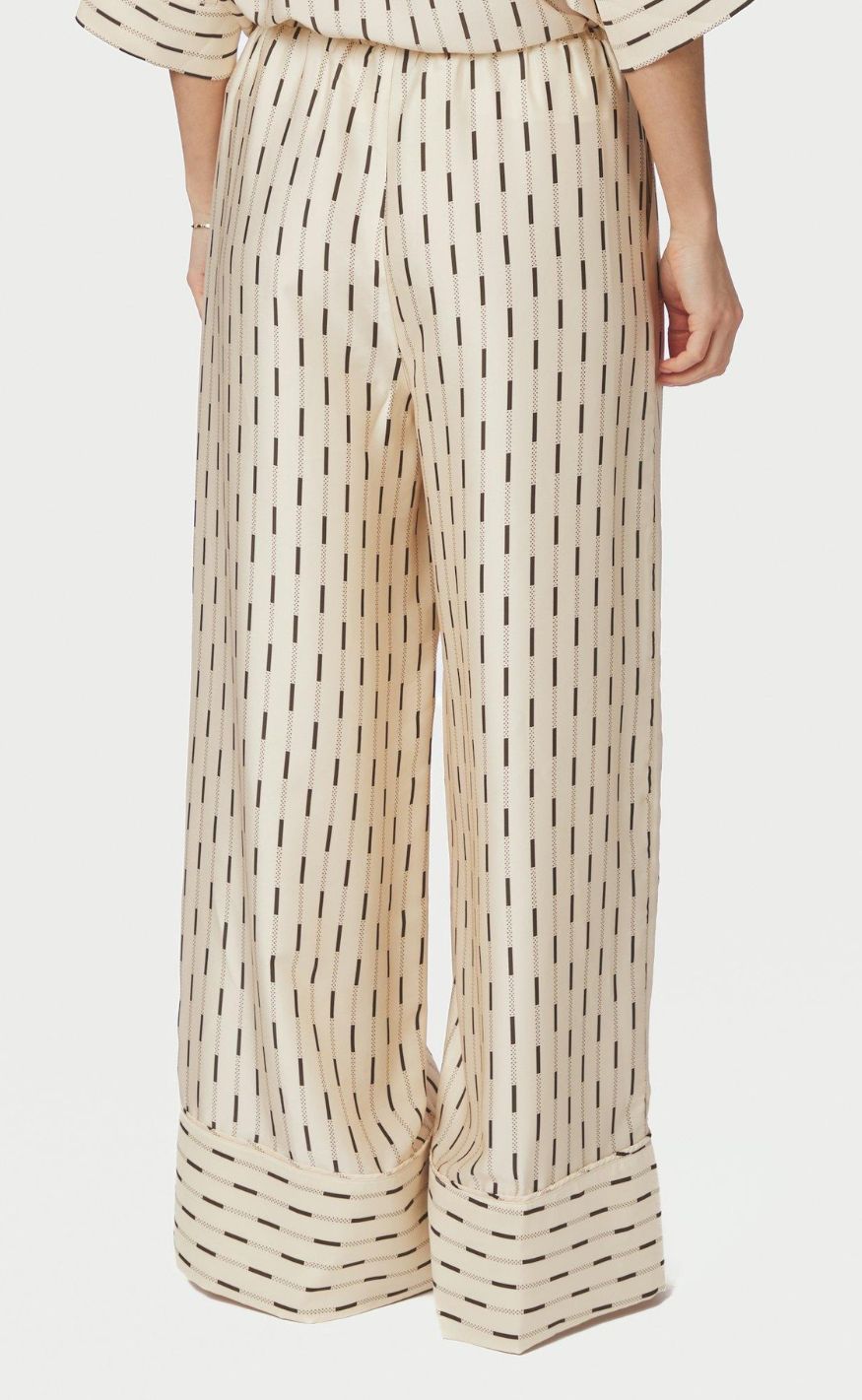 Neo Noir Bukser - Sora Print - Creme