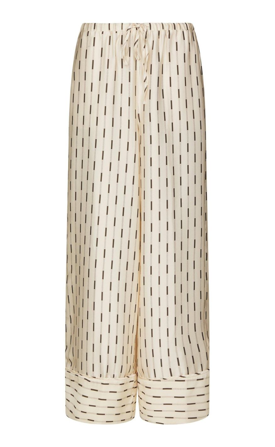 Neo Noir Bukser - Sora Print - Creme