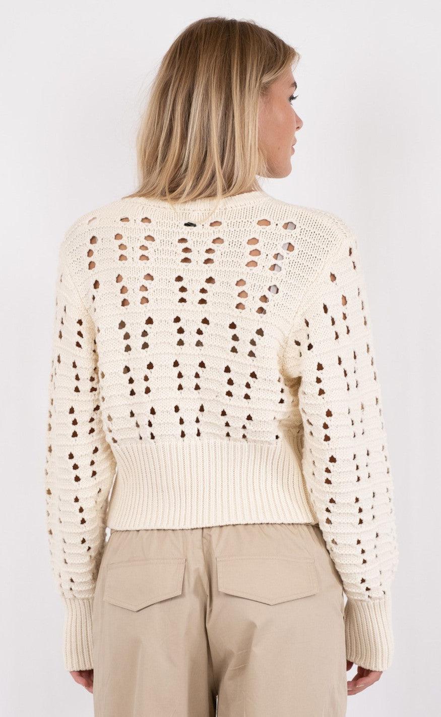 Neo Noir Cardigan - Bethie - Creme