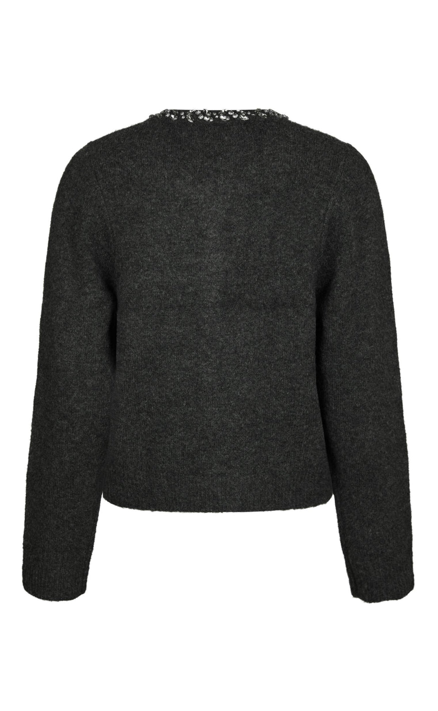 Neo Noir Cardigan - Marie Stone - Antracit