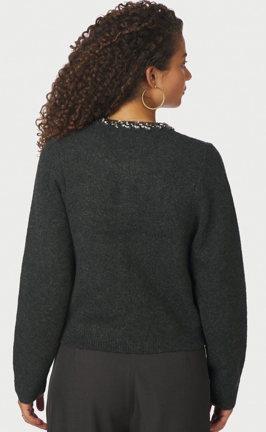 Neo Noir Cardigan - Marie Stone - Antracit