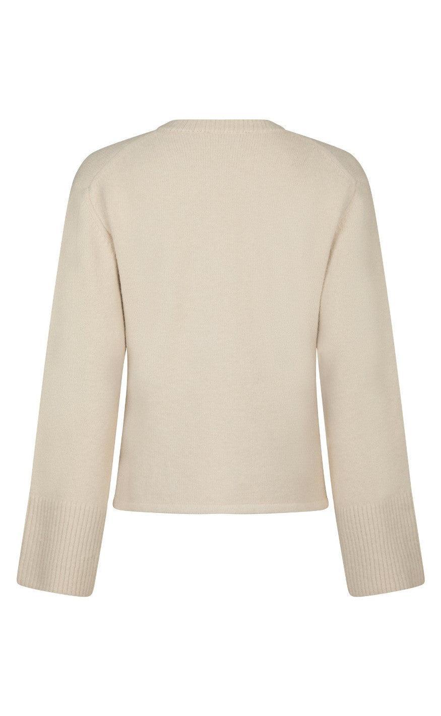 Neo Noir Cardigan - Mixie - Ivory