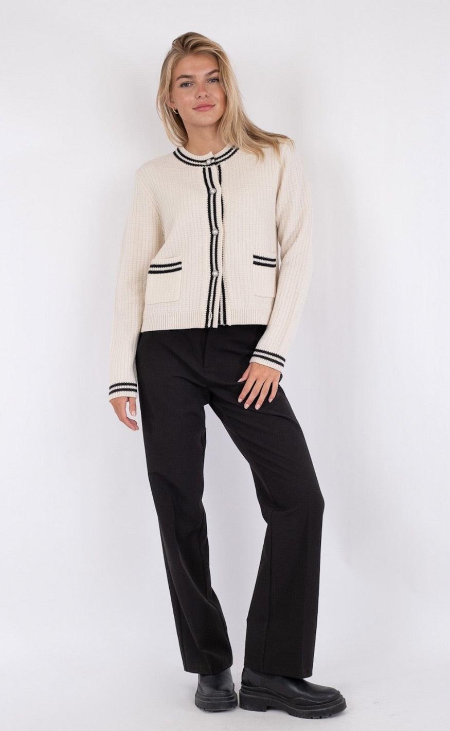 Neo Noir Cardigan - Tilda - Ivory