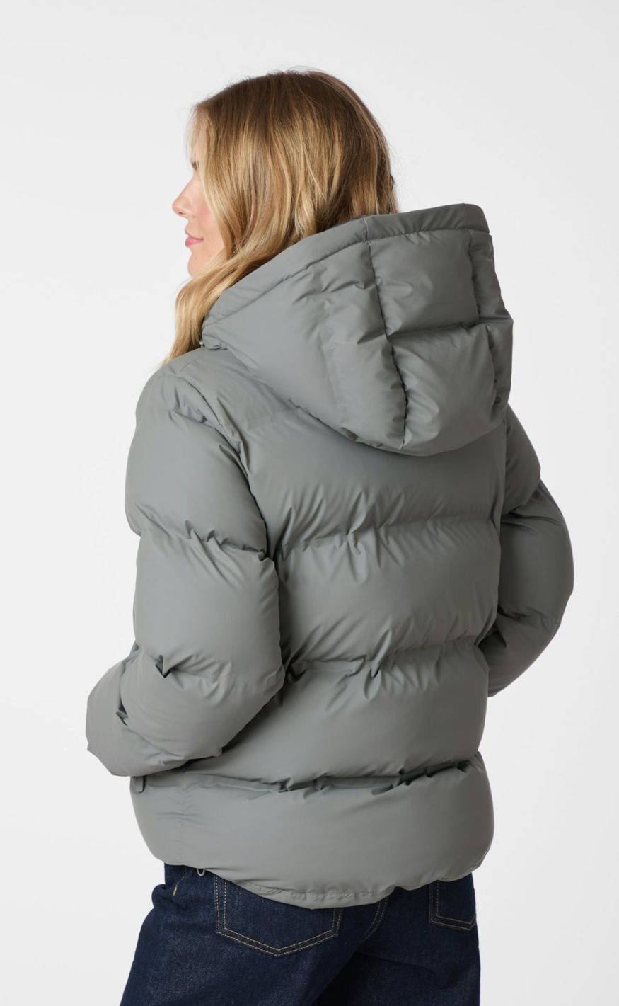 Neo Noir Jakke - Fox Puffer - Grey