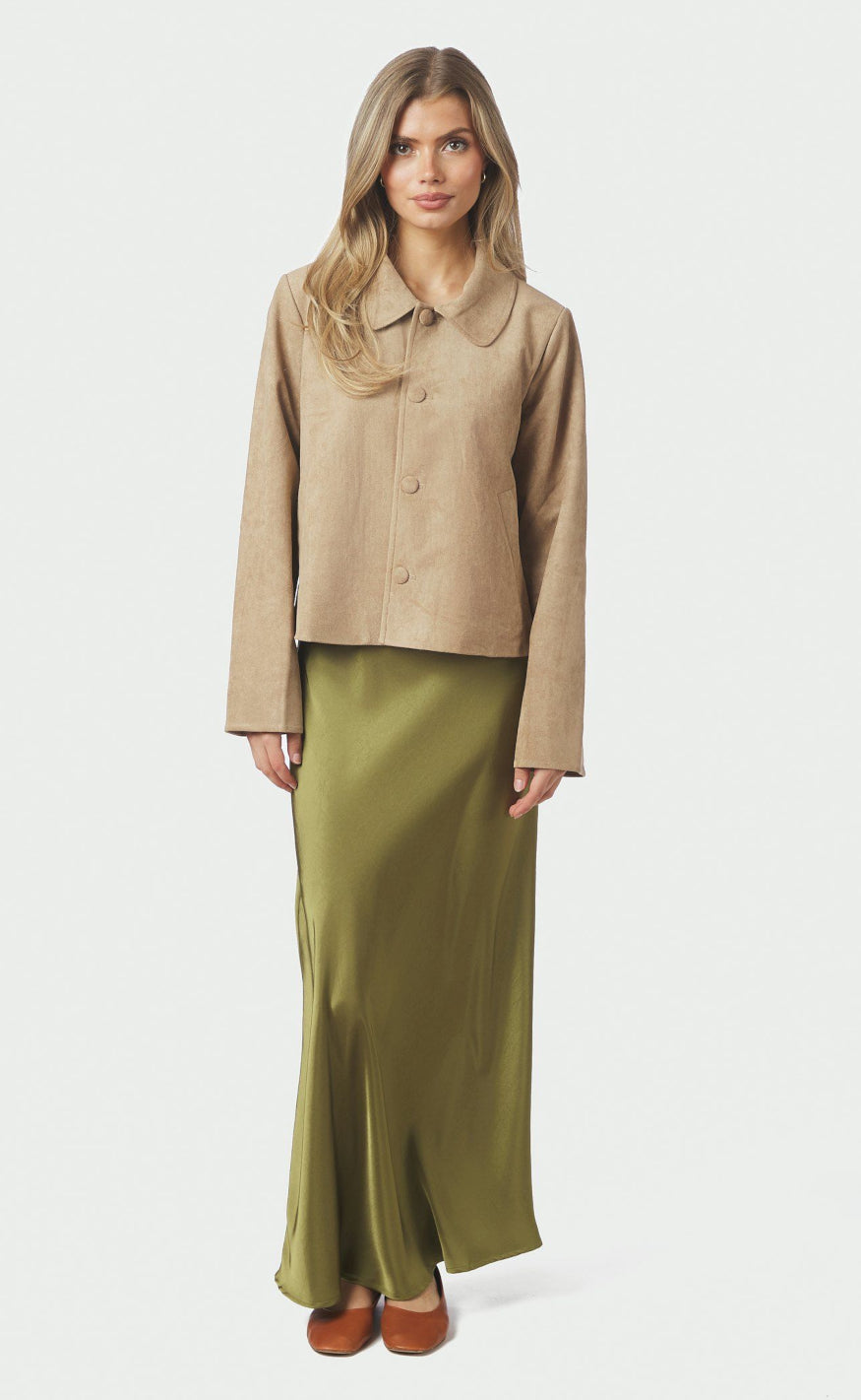 Neo Noir Jakke - Nilo Faux - Sand