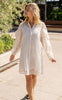 Neo Noir Kjole - Abby Embroidery - Ivory