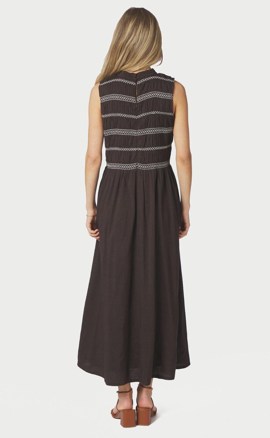 Neo Noir Kjole - Atika Deco - Dark Brown